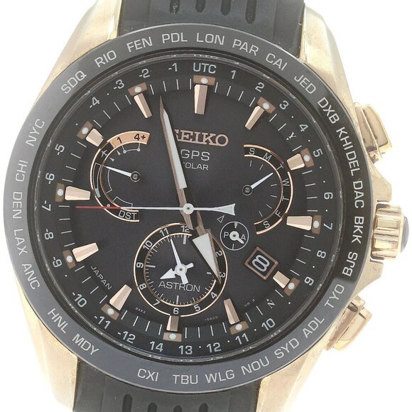 SEIKO Astron SBXB055/8X53-0AC0-2 Day date Solar Powered Radio Men's Watch - Picture 7 of 11